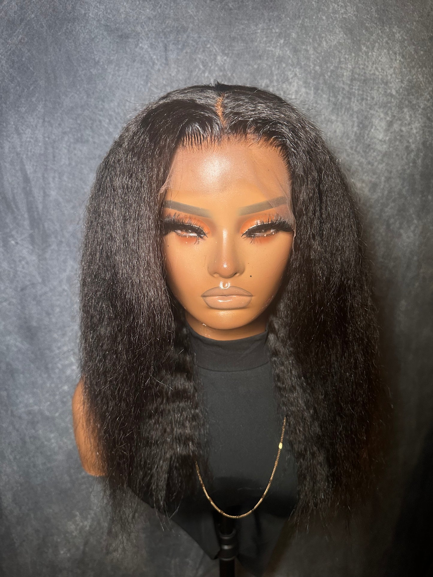 Kinky Straight 5x5 Custom Raw Glueless Wig